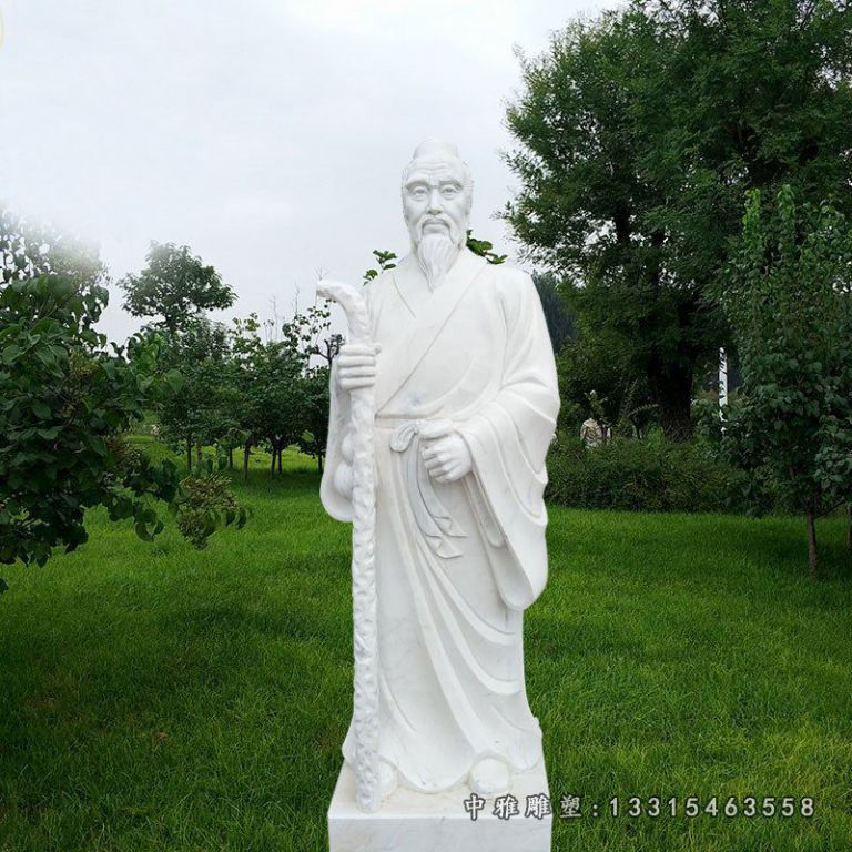 大理石礼仪孔子 石雕校园人物摆件 (8)