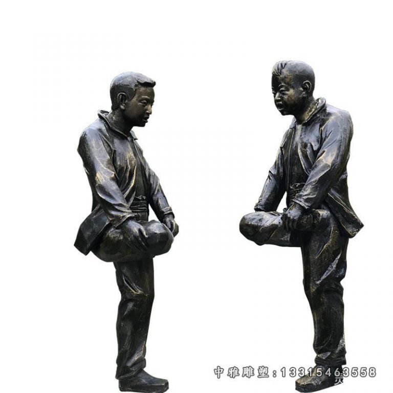 撞拐人物雕塑 (1)