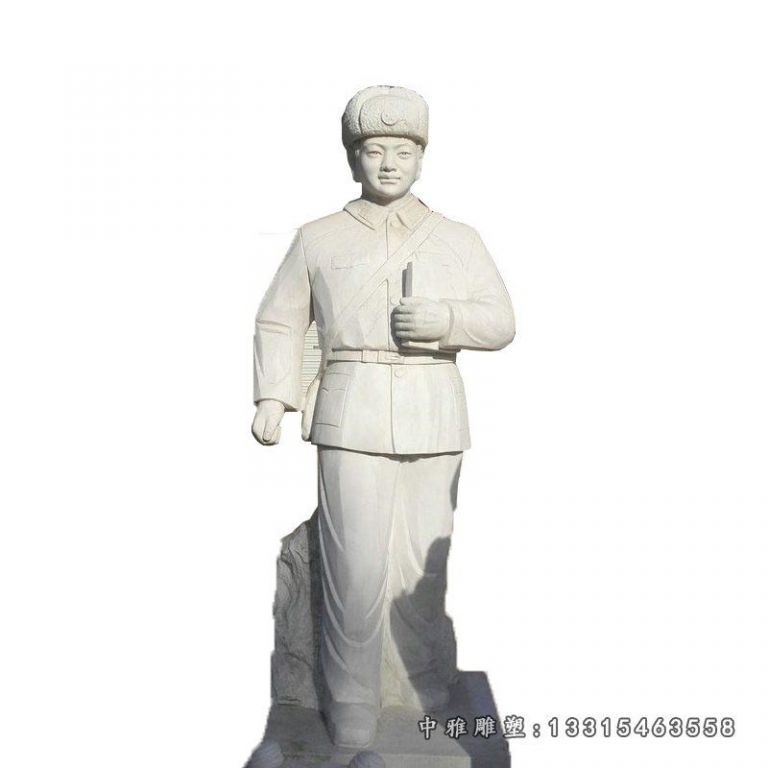 雷锋石雕，校园石雕人物