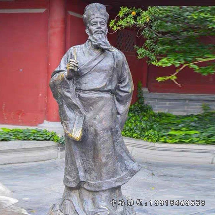 北宋文学家苏轼铜雕