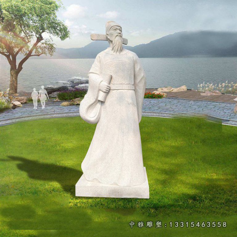 大理石诗人李白 石雕广场人物雕塑