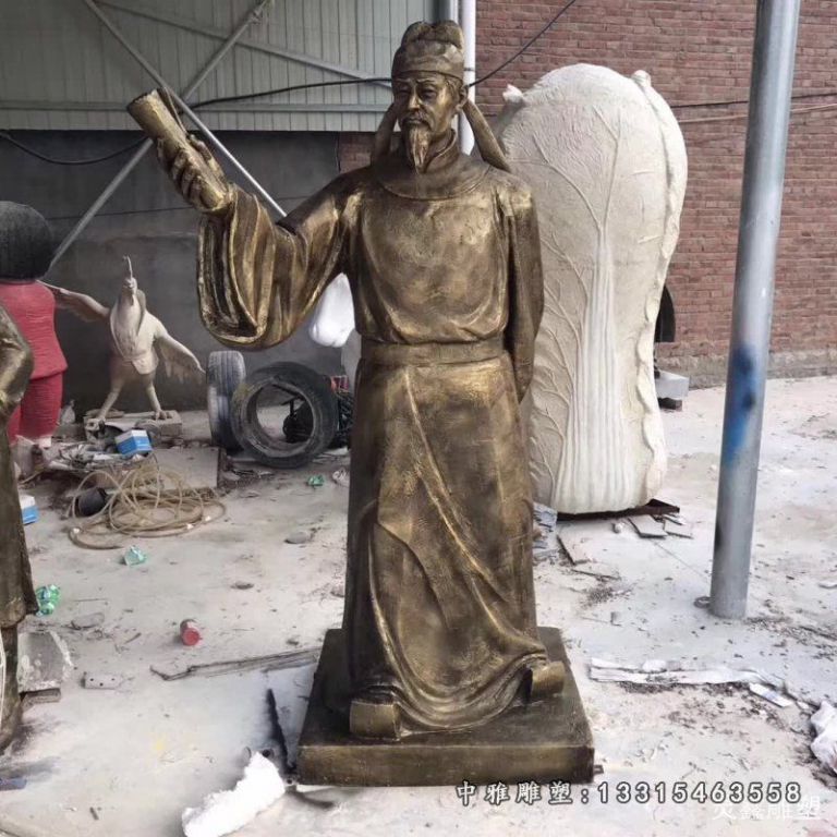 古代李白铜雕[1]