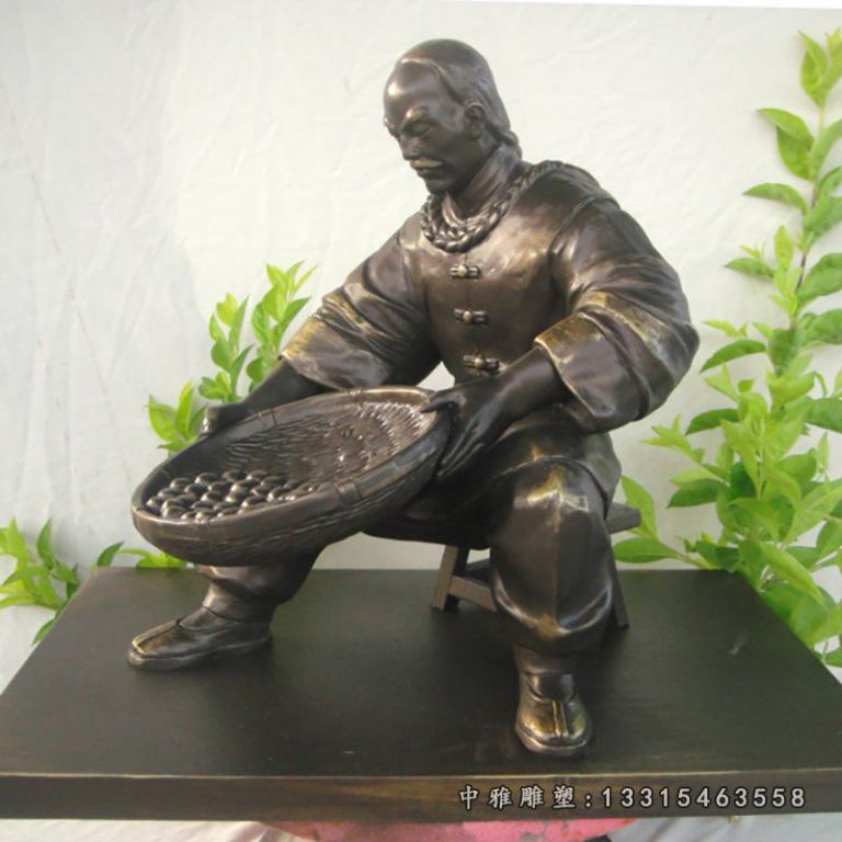 古代人物制药雕塑，铸铜景观人物雕塑(21)