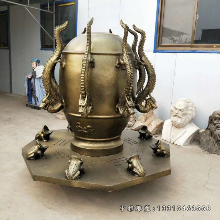 校园地动仪铜雕