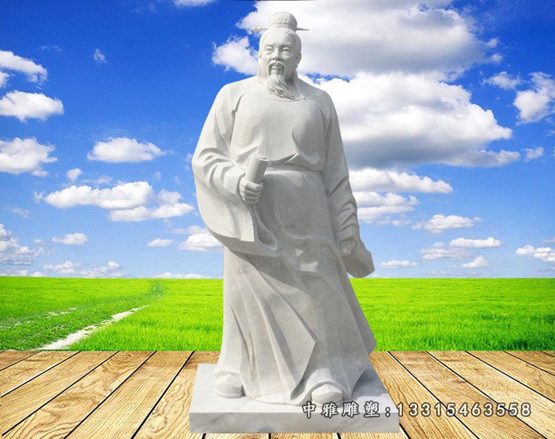 梅盛石雕 公园古代人物石雕