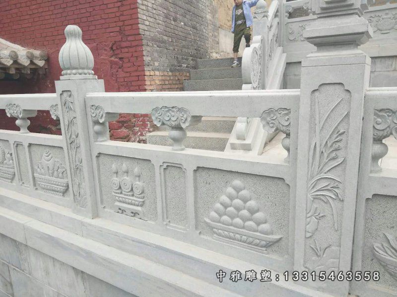 青石栏板，寺庙仿古石栏板