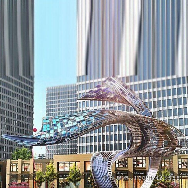不锈钢海浪 城市景观雕塑