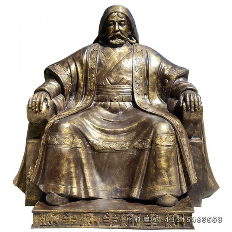 安顺市古代成吉思汗铜雕