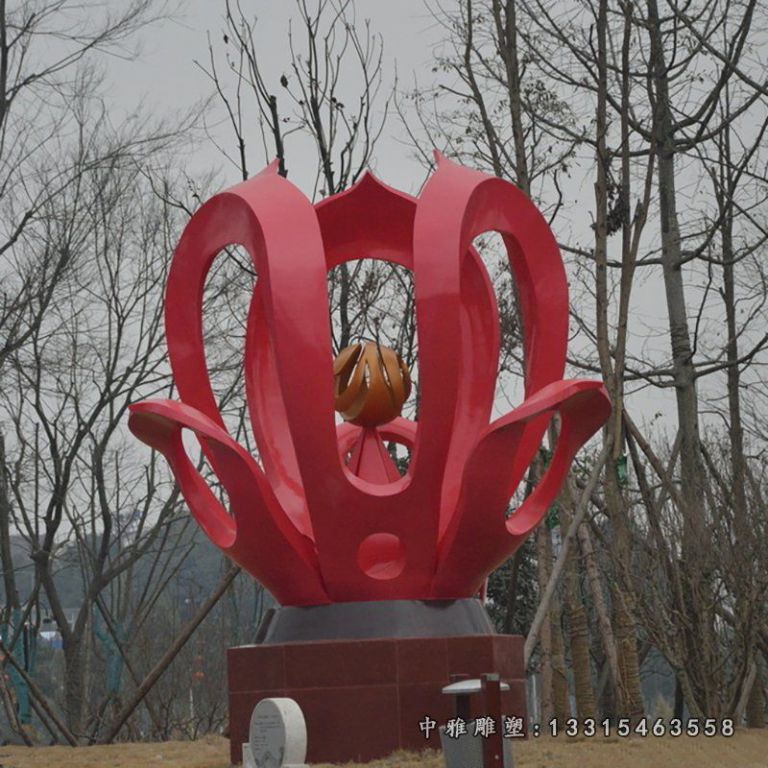 贵阳市城市不锈钢紫荆花雕塑