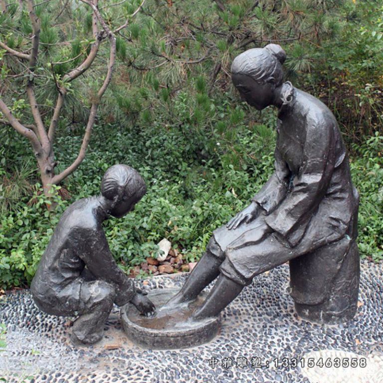 安顺市现代孝顺人物铜雕