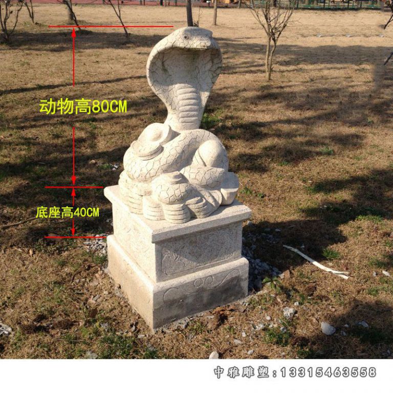 六盘水大理石蛇门墩雕塑