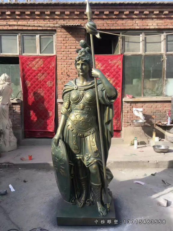 西方战士人物铜雕 (2)