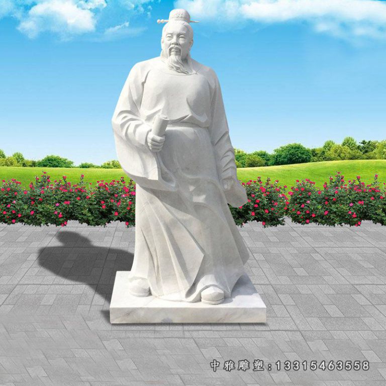 古代诗仙李白石雕