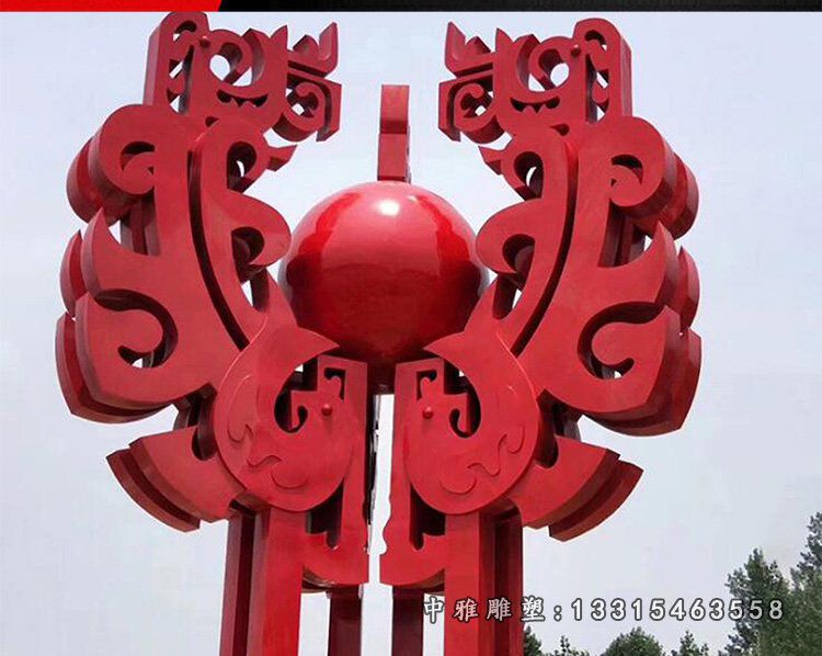不锈钢抽象葫芦雕塑