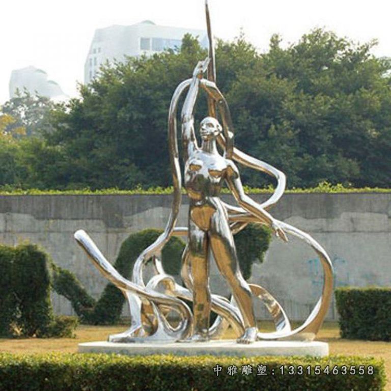 体育不锈钢体操雕塑