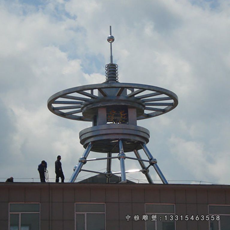 广场景观不锈钢避雷针雕塑