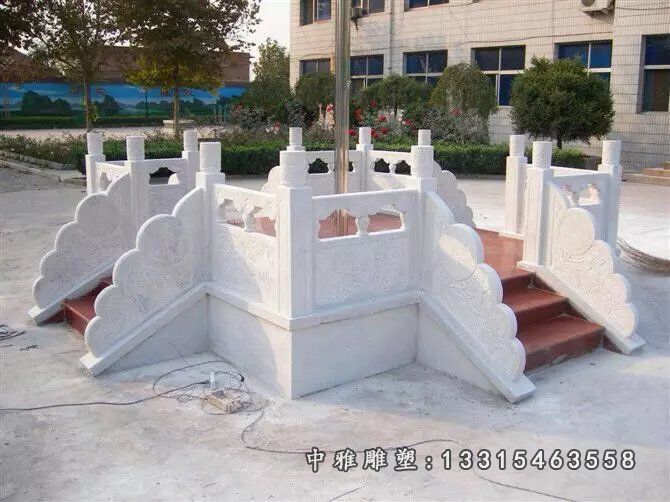 校园景观升旗台石雕