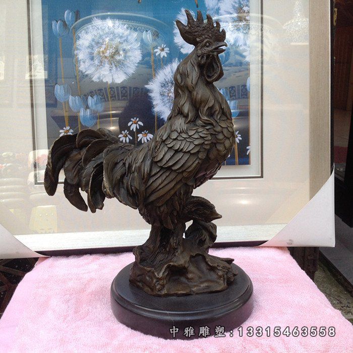 园林动物鸡石雕