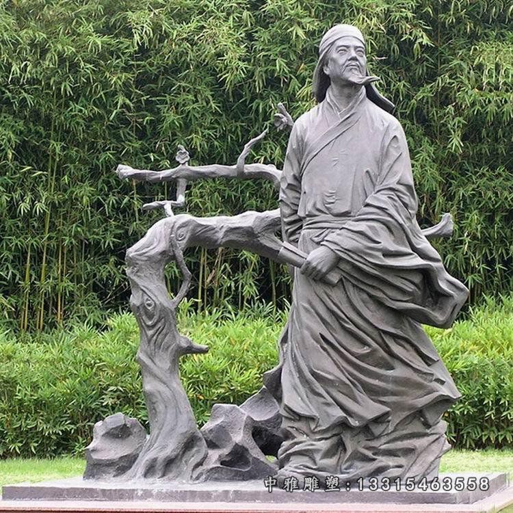 古代人物王安石石雕