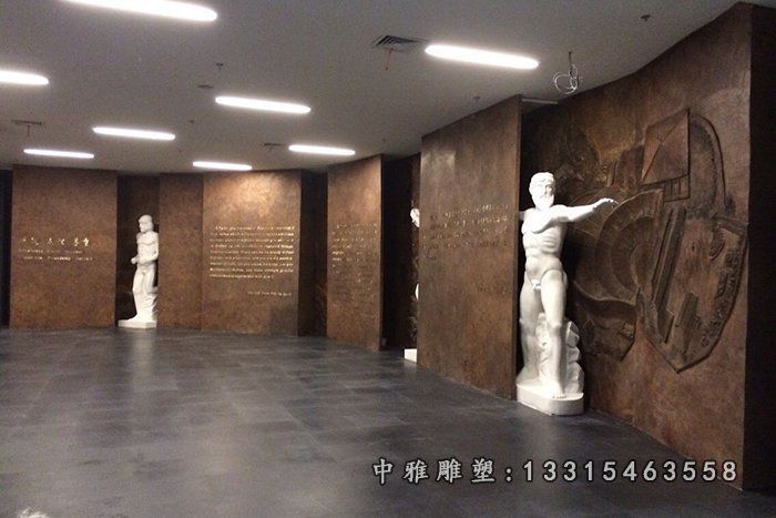 公园掷铁饼石雕