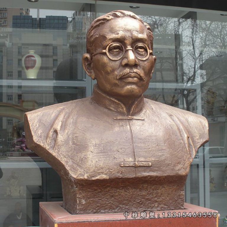 校园蔡元培胸像铜雕