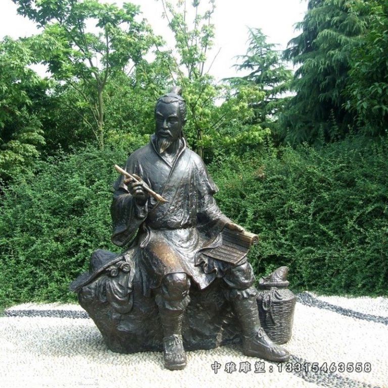 古代姜太公铜雕