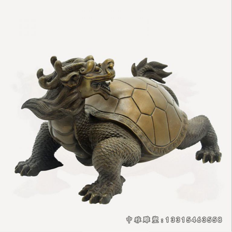 寺庙招财龙龟铜雕
