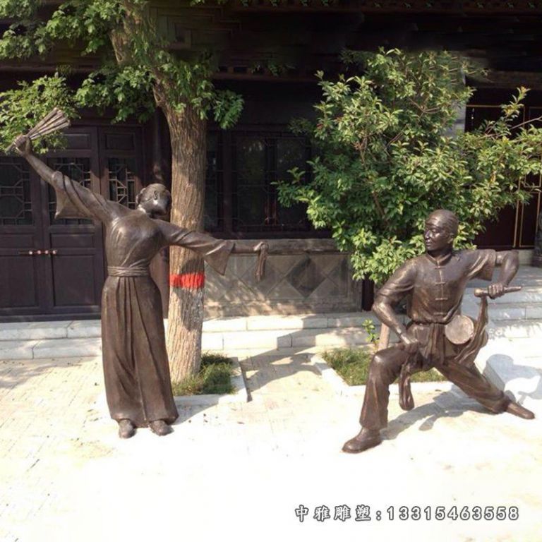 民俗抽象人物铜雕