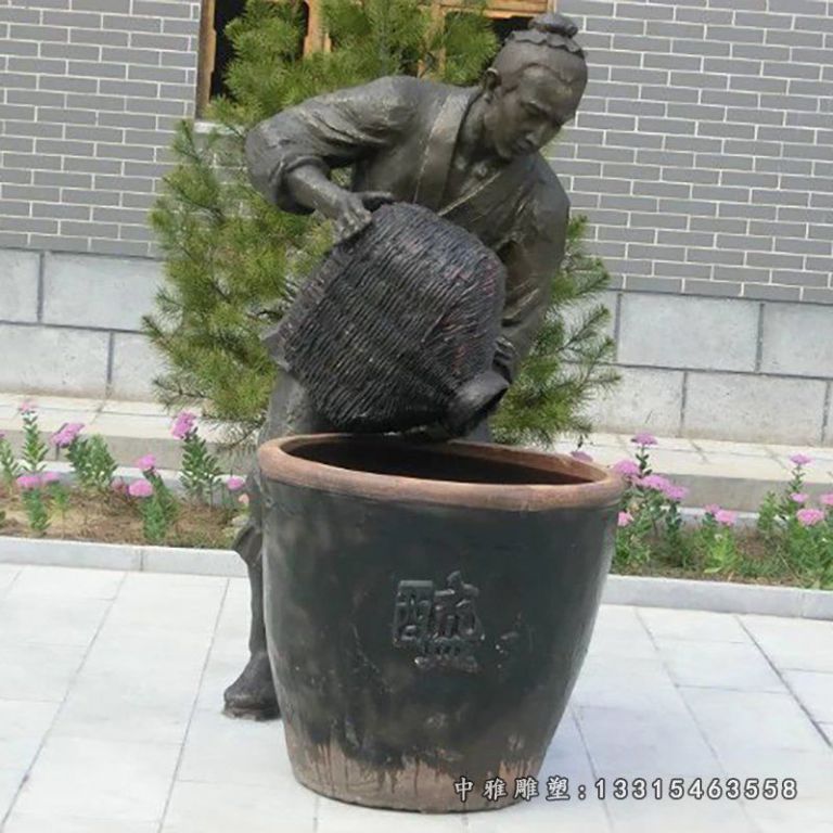 城市酒文化人物铜雕