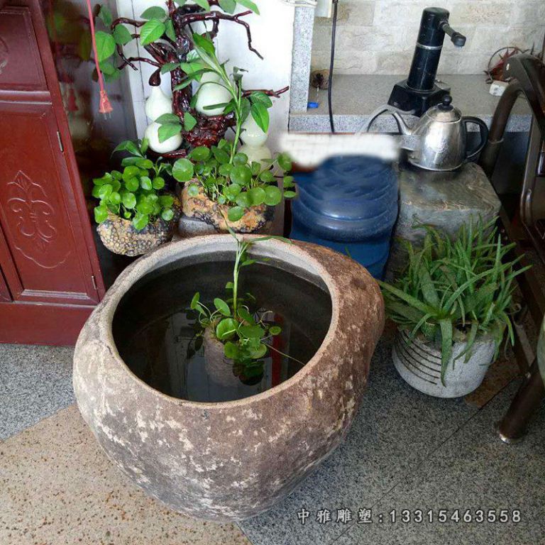 庭院异形小水缸石雕