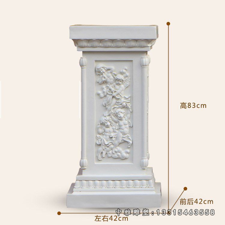 汉白玉柱子石浮雕