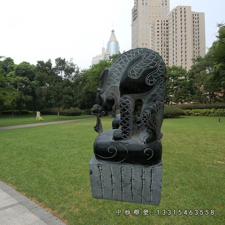 仿古吸水兽石雕