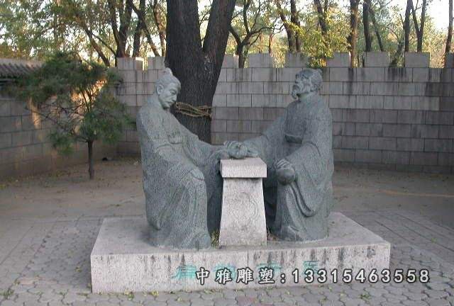 仿古扁鹊行医石雕