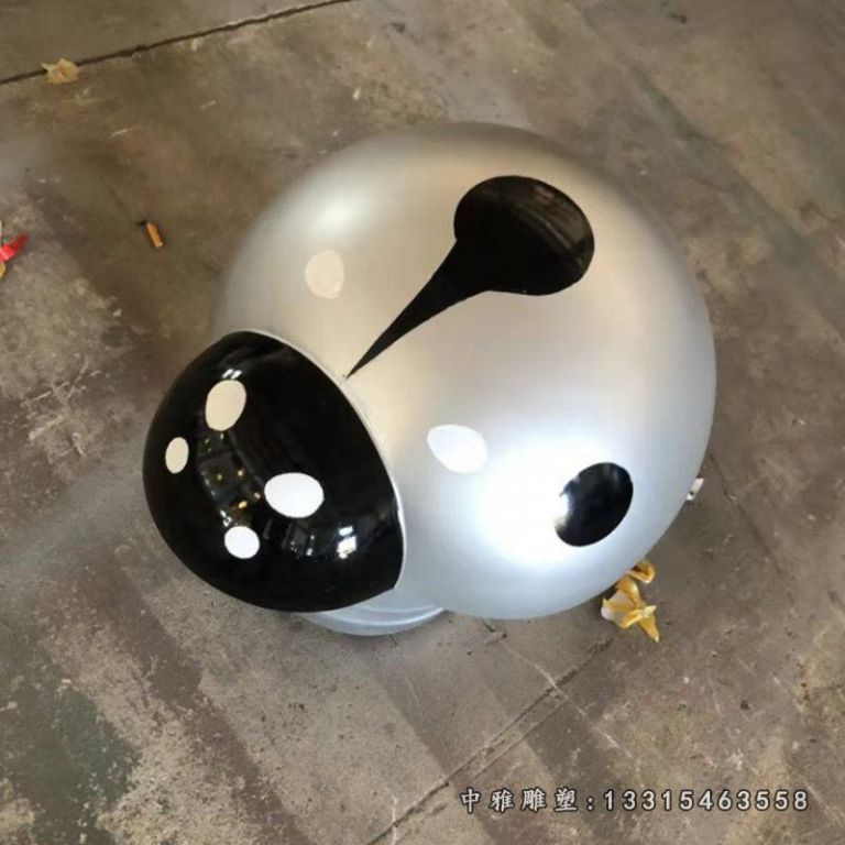 不锈钢动物瓢虫雕塑